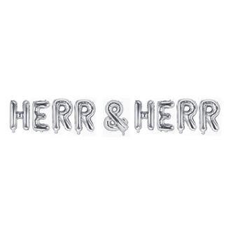 Ballonggirlang "HERR & HERR" Silver