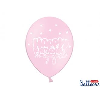Ballonger Födelsedag baby flicka, 6-pack