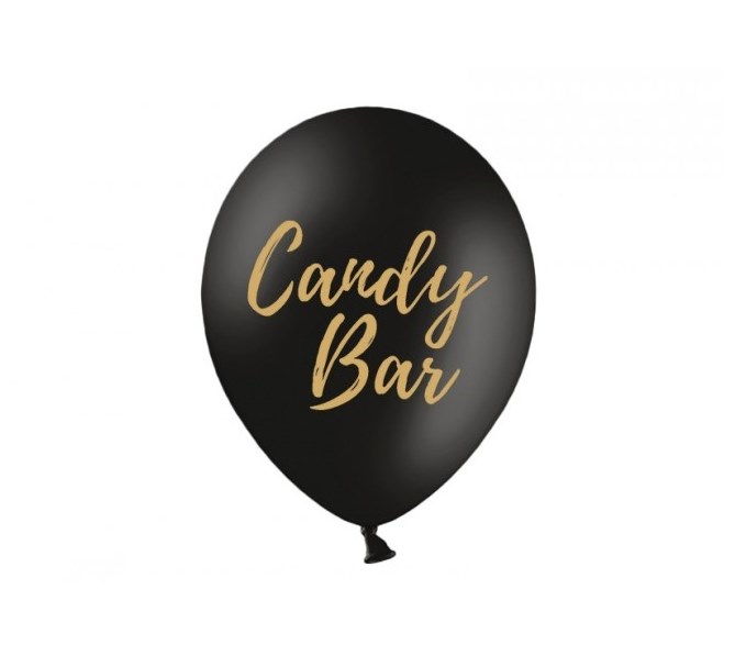 Ballonger Candy Bar Svarta, 5-pack