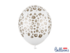Ballonger Leopardmönster vit/guld 30 cm, 5-pack