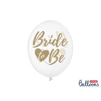 Ballonger "Bride To Be" Guld, 5-pack
