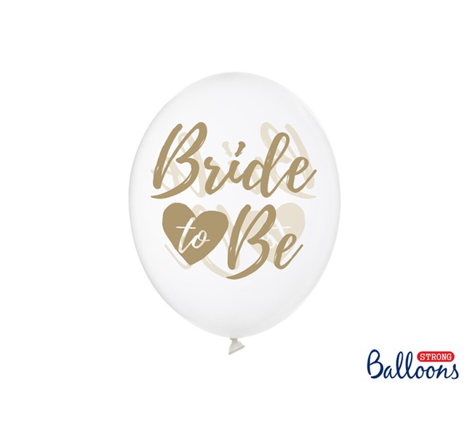 Ballonger "Bride To Be" Guld, 5-pack