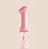 Folieballong 1 år rosa