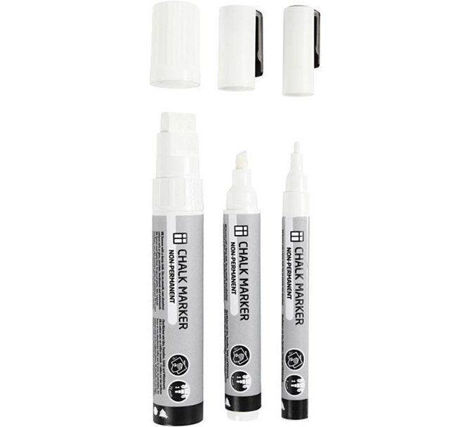 Pennor Chalk Markers till akrylskylt, 3-pack