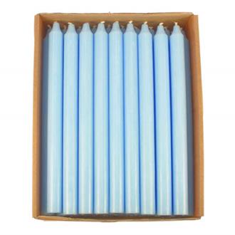 Stearinljus rustik Ljusblå 28 cm, 4-pack