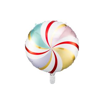 Folieballong Candy Jul färger, 35 cm