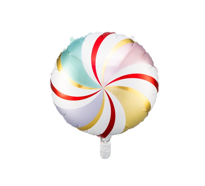 Folieballong Candy Jul färger, 35 cm
