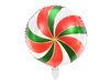 Folieballong Godis Röd/grön/vit/guld, 35 cm
