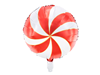 Folieballong Godis Röd/vit, 35 cm