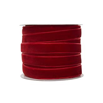 Sammetsband Röd 15 mm, metervara