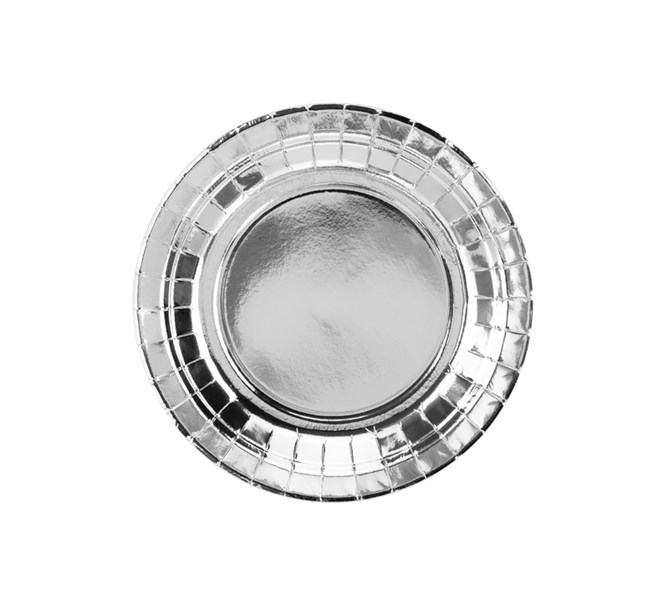 Engångsassiett Silver 18 cm, 6-pack