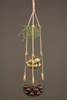 3 st hängande korgar av metall Mässing, 26 x 126 cm