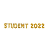 Ballonggirlang "STUDENT 2022" guld