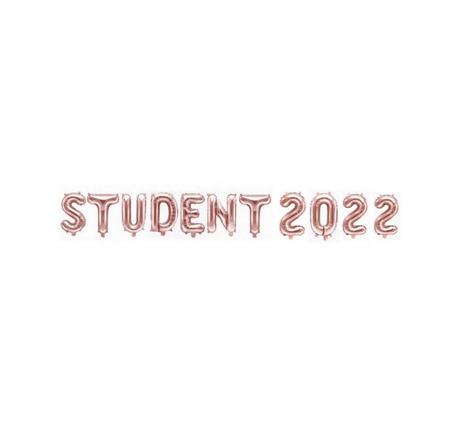 Ballonggirlang "STUDENT 2023" roséguld