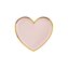 Tallrik hjärtformad rosa-guld, 10-pack