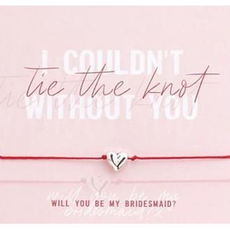 Armband "Will you be my bridesmaid?"