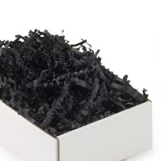 Pappersstrimlor svarta, 200 g.