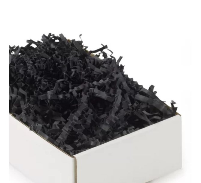 Papperstrimlor svarta, 200 g.