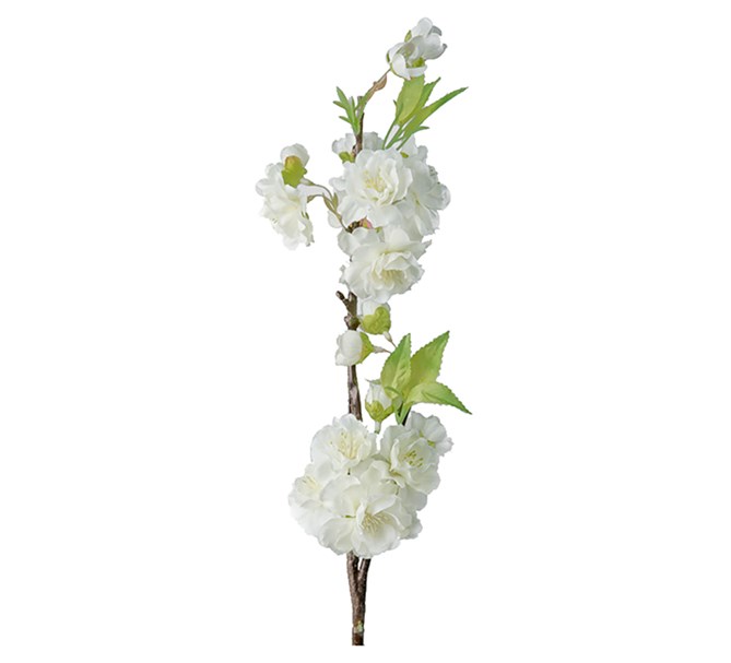 Konstgjord Körsbärsblom vit, 45 cm