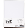 Vita kort med kuvert DIY, 4 set