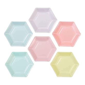 Pappersassietter Pastell, 12-pack