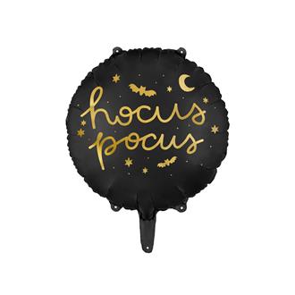 Halloween ballong "Hocus Pocus" svartguld