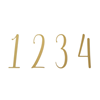 Advent siffror 1-4 i vinyl Guld, 4,5 cm.
