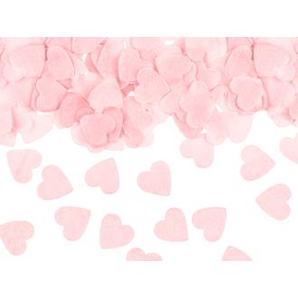 Hjärtformade konfetti rosa