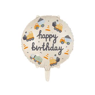 Folieballong Byggfordon till Födelsedag