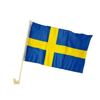 Bilflagga Svensk flagga, 2-pack