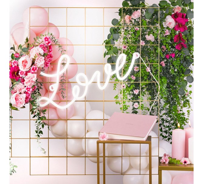 Gästbok till kalas och fest, rosa metallic - Kalasdekorationer