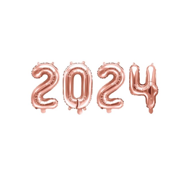 Ballonggirlang "2024" Roséguld