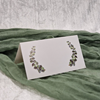 Placeringskort Botanisk Eucalyptus grön, 10-pack