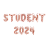 Ballonggirlang "STUDENT 2024" roséguld