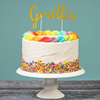 Cake topper "GRATTIS" Guld