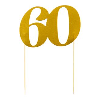 Tårtdekoration till 60-års fest