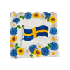 Servetter med flagga och blommor, 16-pack