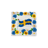 Kaffeservetter med flagga och blommor, 16-pack