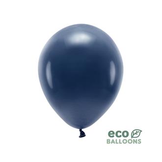 Eko ballonger pastell mörkblå 30 cm, 10-pack