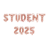 Ballonggirlang "STUDENT 2025" roséguld
