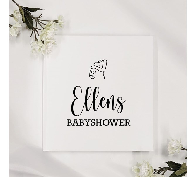Gästbok Babyshower Eget namn, flera varianter