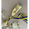 Champagneglas Guld Student Eget namn, flera textfärger