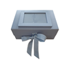 Presentbox med fotoram Ljusblå, 23,5 x 17 x 10 cm.
