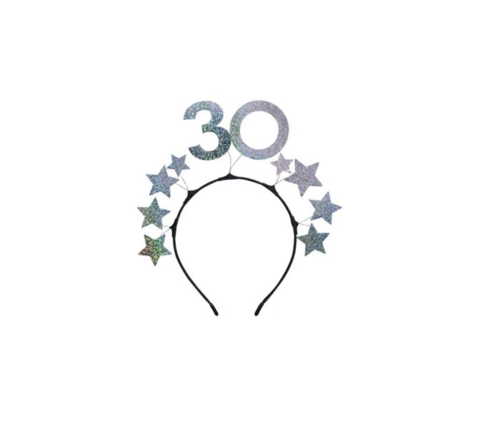Diadem Födelsedag 30 år silver