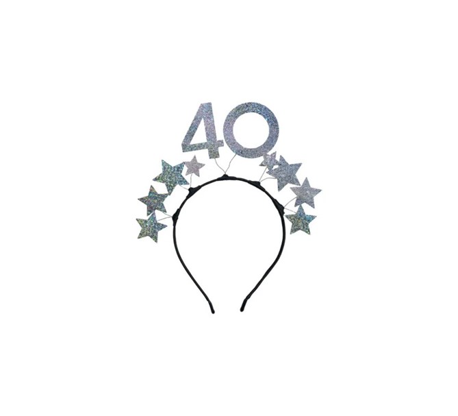 Diadem Födelsedag 40 år silver