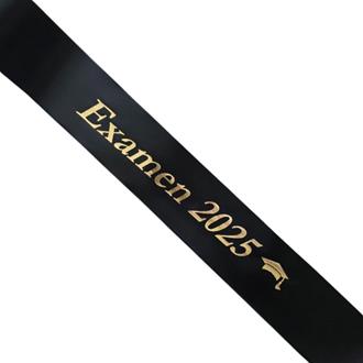 Ordensband Examen 2025 egen text, flera färger