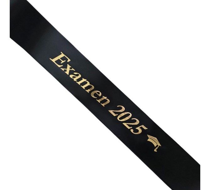 Ordensband Examen 2025 egen text, flera färger