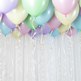 Takballonger Pastel, 32 delar