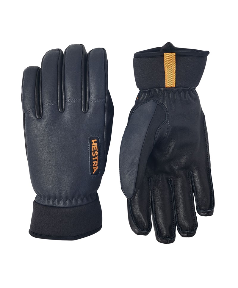 Hestra Army Leather Wool Terry - 5 Finger Grey