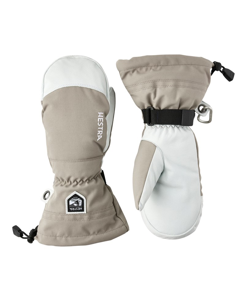Hestra Army Leather Heli Ski - Mitt Khaki